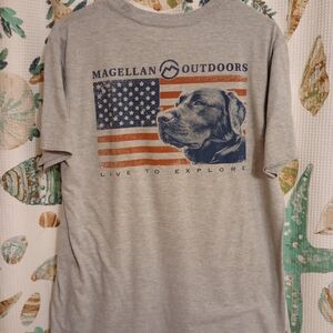 Magellan Outdoors "Live To Explore" PROUD AMERICAN Shirt. New